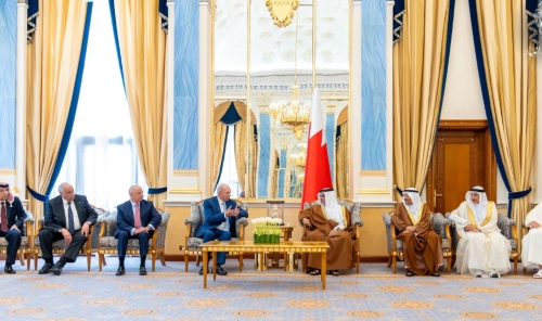 HRH Prince Salman bin Hamad Al Khalifa Meets Jordan Senate Chief
