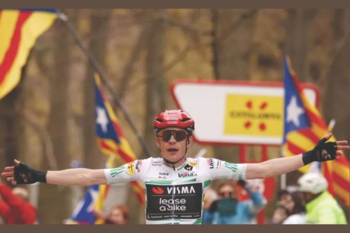 Vingegaard nears Tour of Catalonia victory with stage six win Vingegaard nears Tour of Catalonia victory with stage six win