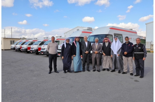 Bahrain delivers seven ambulances for Palestinian community in Gaza