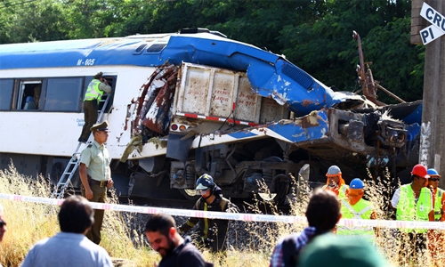 Three dead as truck crashes into Thai train Three dead as truck crashes into Thai train