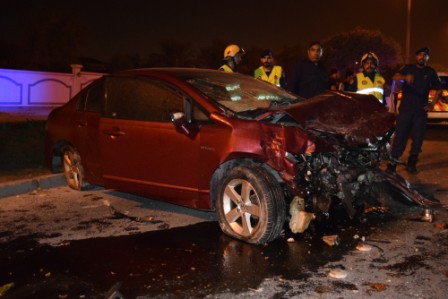 Six Bahrainis injured in three car accidents Six Bahrainis injured in three car accidents