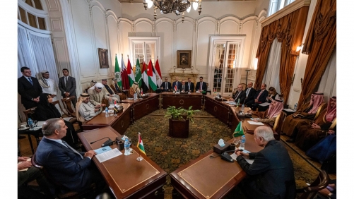 Five Arab FMs voice hope of working with Trump on two-state solution