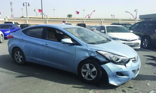 Five-car collision in Riffa