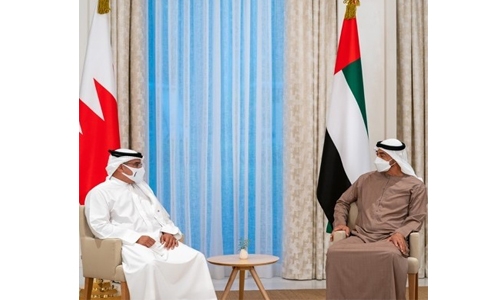 HRH Prince Salman meets Abu Dhabi Crown Prince