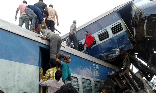 At least 23 dead, dozens hurt as train derails in India