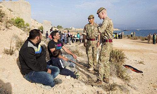 Migrant disturbances at British base on Cyprus Migrant disturbances at British base on Cyprus