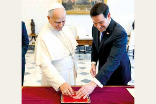 US underlines ‘strong’ Vatican ties after Rubio meets pope