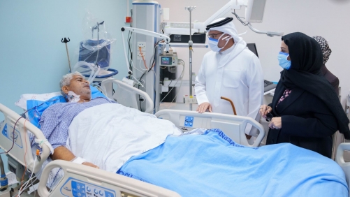 HRH Crown Prince Visits Injured Sitra Residents