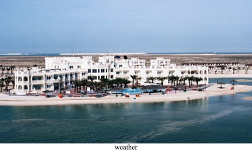 Warm and cloudy weather 