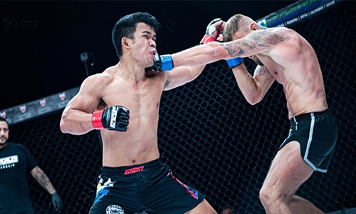 Rolando Dy and champion father’s fighting genes are on the road to BRAVE CF glory