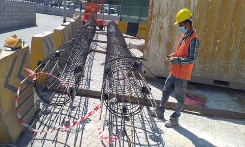 Construction works in full blast: Bahrain Construction works in full blast: Bahrain