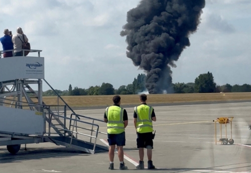 Small plane crashes at London regional airport 