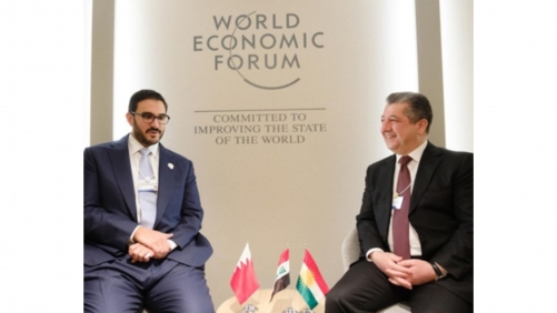 HH Shaikh Isa bin Salman bin Hamad Al Khalifa meets with the Prime Minister of the Kurdistan Region of Iraq
