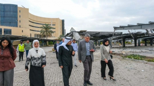 Education Minister inspects Muharraq University after missile fragment strike Education Minister inspects Muharraq University after missile fragment strike
