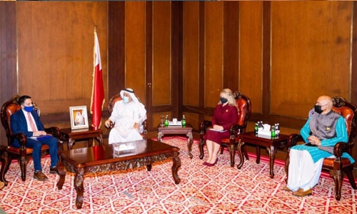 King Hamad Global Centre for Peaceful Coexistence Chairman receives EU delegation representative