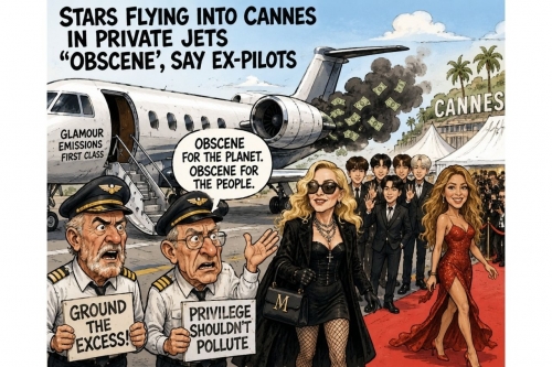 Stars flying into Cannes in private jets ‘obscene’, say ex-pilots 