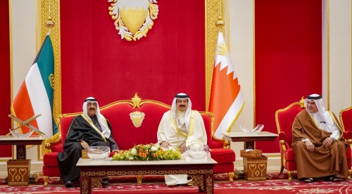 HM King Hamad and HH Shaikh Mishal pledge to boost Bahrain-Kuwait economic partnership