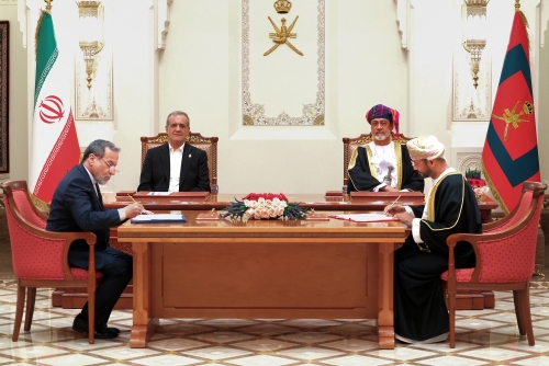 Iran president in Oman as nuclear talks progress 