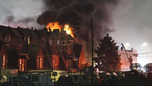 Medical Plane Carrying Child Patient Crashes in Philadelphia, Setting Homes Ablaze