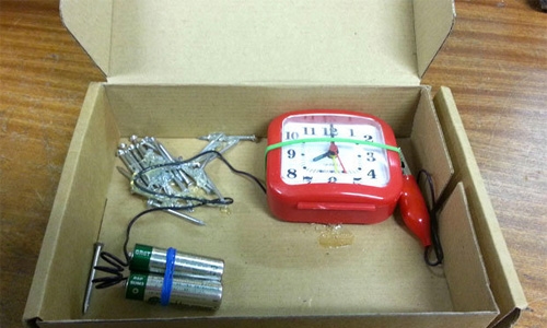 Court adjourned trial in hoax bomb case 