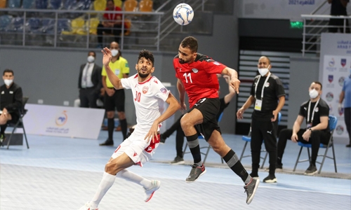 Bahrain lose to Egypt in Arab Futsal Cup
