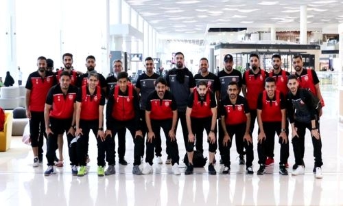 Bahrain national futsal team depart for Cairo for Arab Cup competition