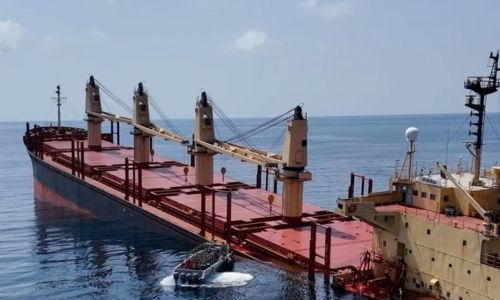 Ship ‘believed to have sunk’ after Red Sea attack