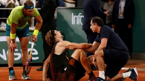 Rafael Nadal wins praise for sportsmanship after rival injures ankle Rafael Nadal wins praise for sportsmanship after rival injures ankle