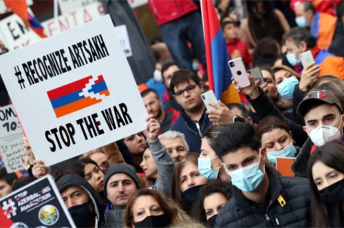 Armenia, Azerbaijan, Russia say sign deal to end Nagorno-Karabakh conflict