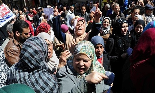 Egyptians protest over new bread subsidies system Egyptians protest over new bread subsidies system