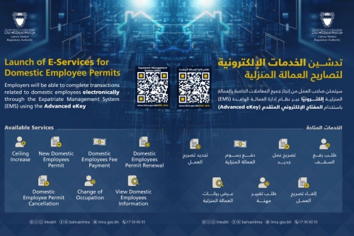 LMRA Announces the Launch of Electronic Service for Domestic Employee Permits LMRA Announces the Launch of Electronic Service for Domestic Employee Permits