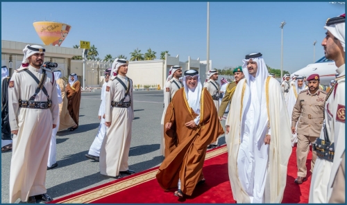 HRH Crown Prince and Prime Minister of Bahrain Visits Qatar