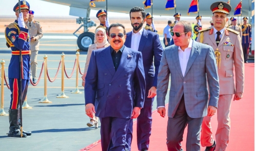 HM King Arrives in Egypt for Official Visit HM King Arrives in Egypt for Official Visit