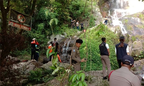 French tourist killed taking selfie at Thai waterfall