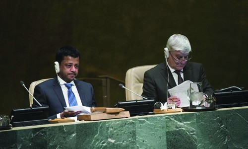 Bahrain rep Al Ruwa’e chairs UNGA session Bahrain rep Al Ruwa’e chairs UNGA session