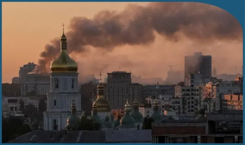 Russia Launches Largest Air Attack on Ukraine, Strikes Government Building in Kyiv