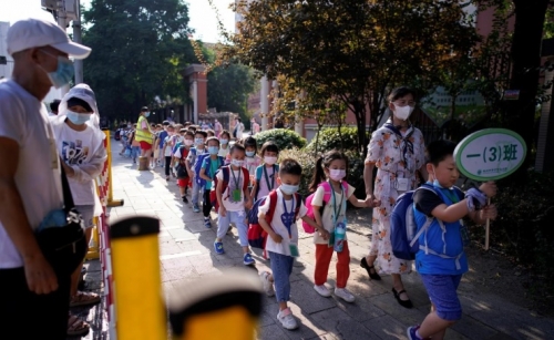 Students return to class in Wuhan