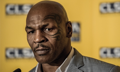 Tyson addresses the inaugural KHK Boxing event