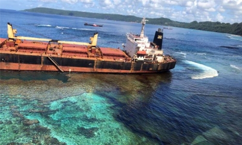 Owner’s ‘deep remorse’ over Pacific reef spill