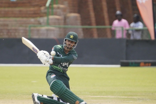 Ayub century helps Pakistan crush Zimbabwe, level series Ayub century helps Pakistan crush Zimbabwe, level series
