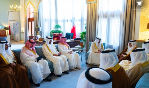 HRH Crown Prince Meets GCC Secretary-General in Riffa HRH Crown Prince Meets GCC Secretary-General in Riffa