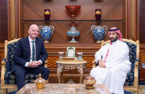 Saudi Crown Prince Meets FIFA President Saudi Crown Prince Meets FIFA President
