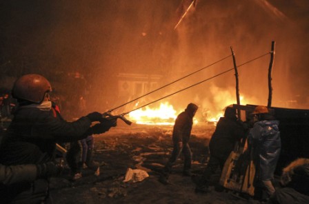 Deadly clashes in Kiev over rebel legislation Deadly clashes in Kiev over rebel legislation