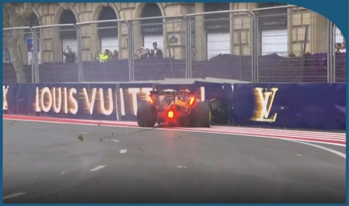 Piastri Crashes Out on Opening Lap of Azerbaijan Grand Prix