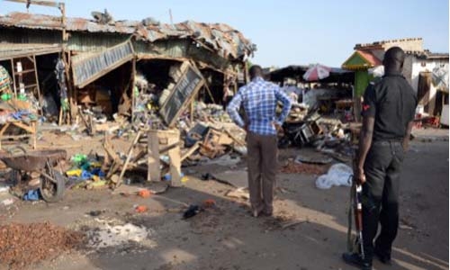 Child suicide bomber kills 10 in Nigeria market