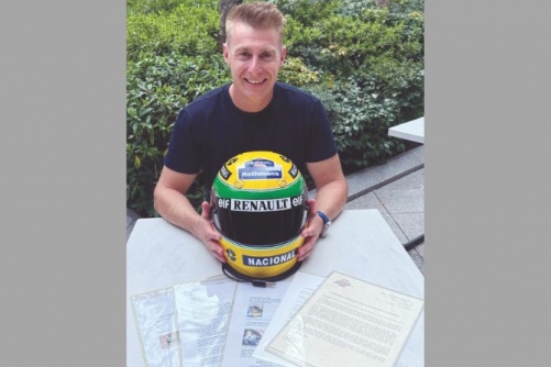 The 'million dollar' Senna helmet bought at Japan GP 