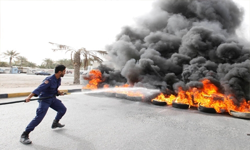 Bahrain CID reject social media torture claims in tyre burning case