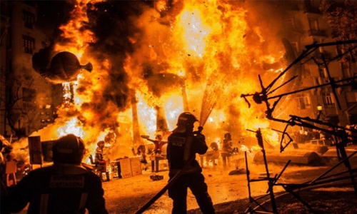 Eight Russian firefighters killed in Moscow blaze