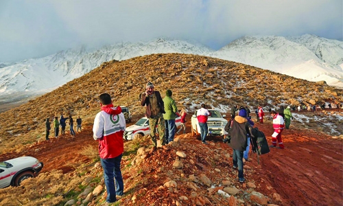 Plane wreck on mountain