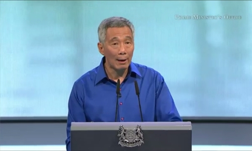 Scare in Singapore as PM faints in televised speech
